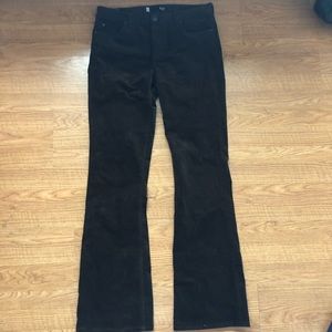 KUT brown low rise flared jeans